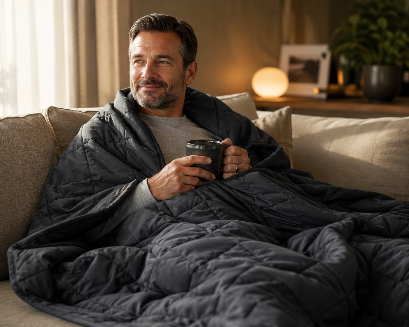 Dad relaxing