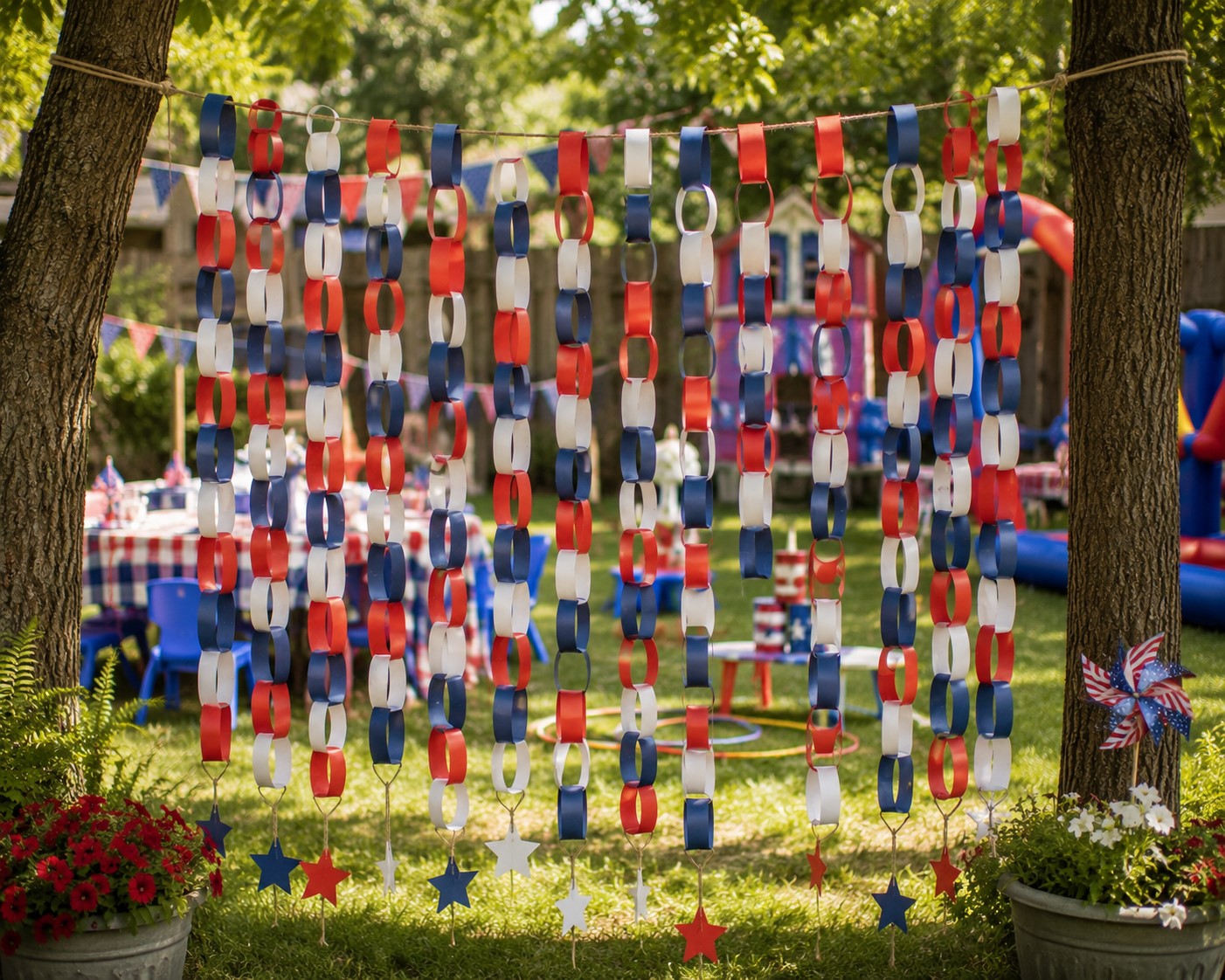 Paper Chain Curtain