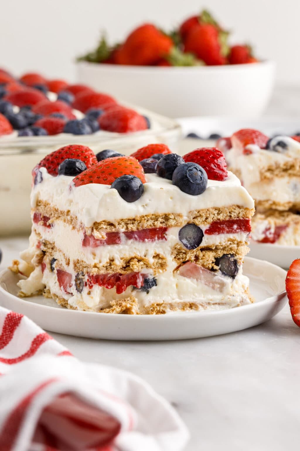 Patriotic Icebox Cake