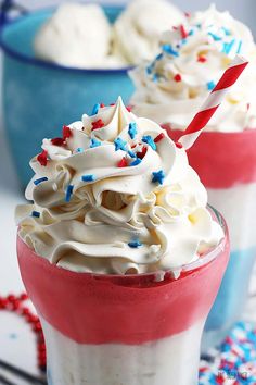Patriotic Milkshakes