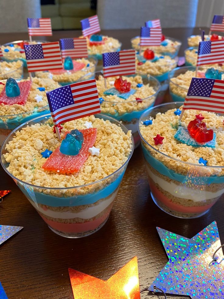 Patriotic Pudding Cups