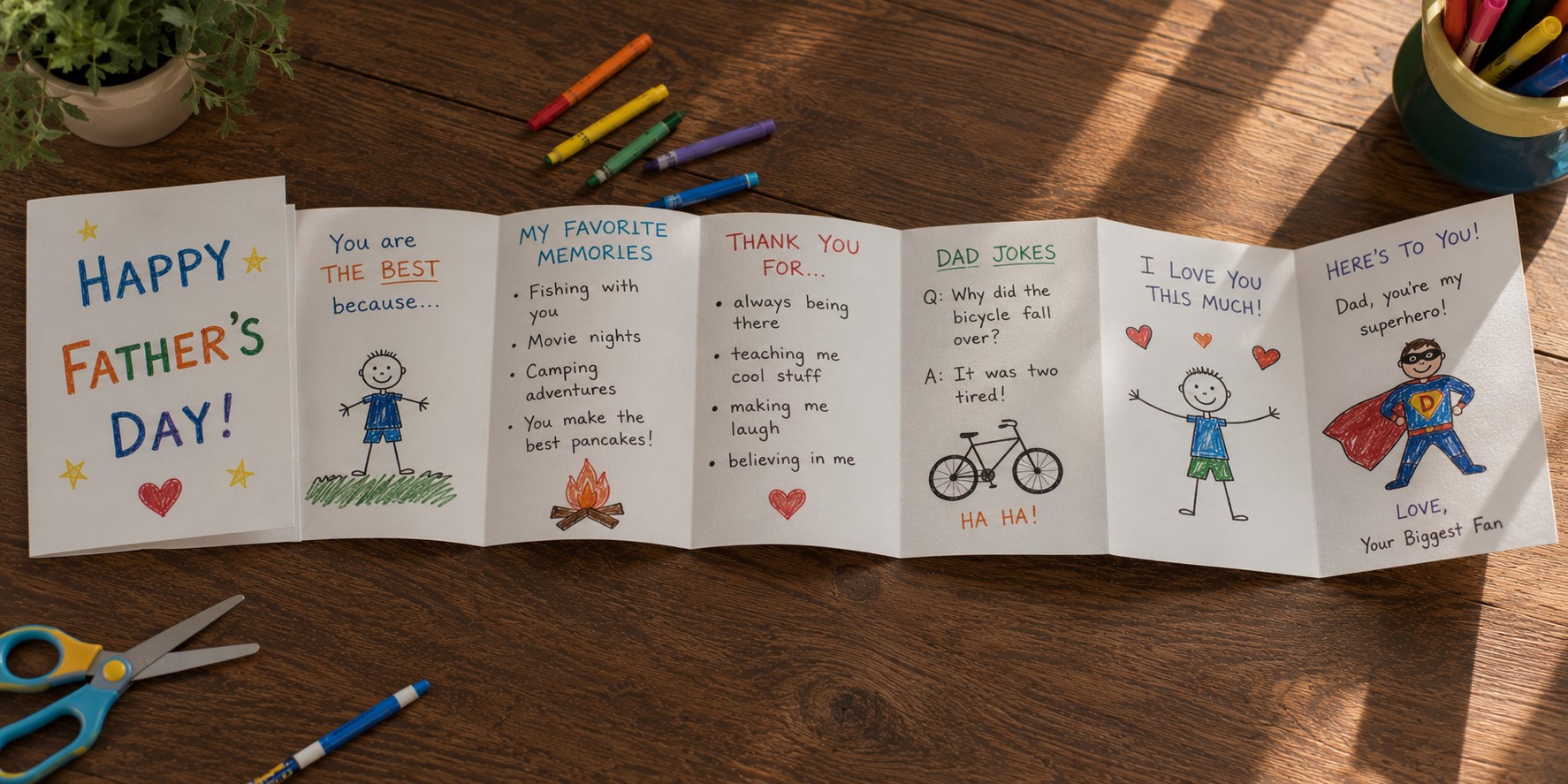 Accordion fold card