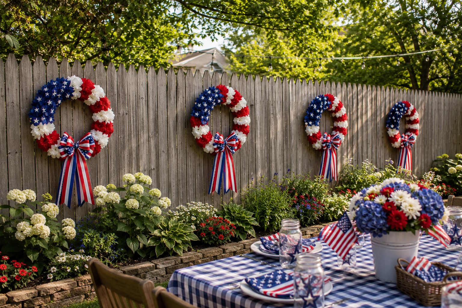 Outdoor wreath