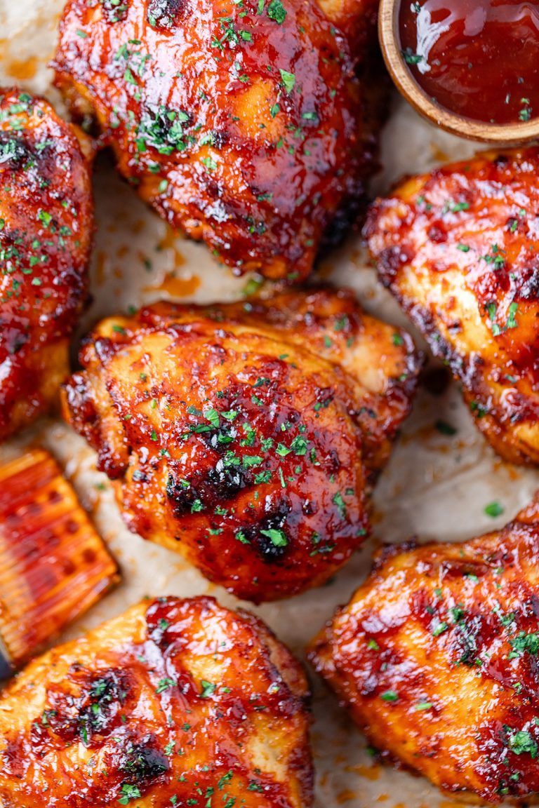 Brown Sugar BBQ Chicken Thighs