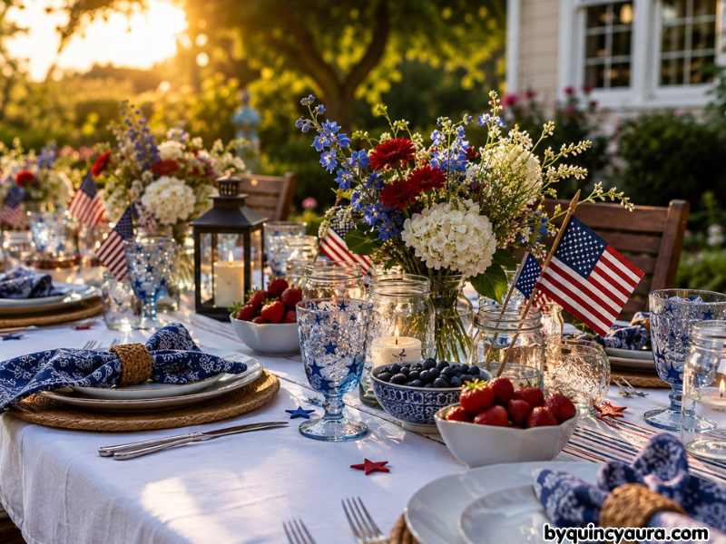 4th Of July table setting