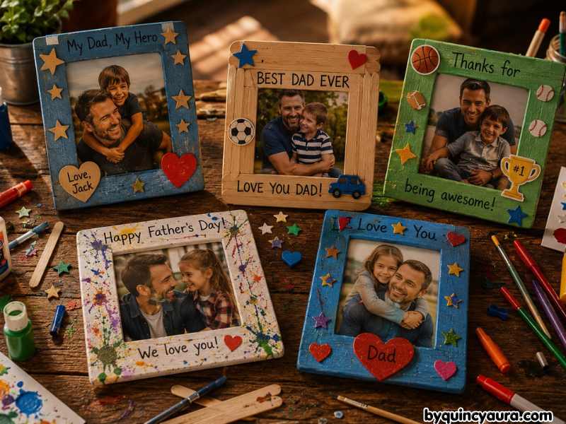 DIY Father’s Day Photo Frame Crafts for Kids
