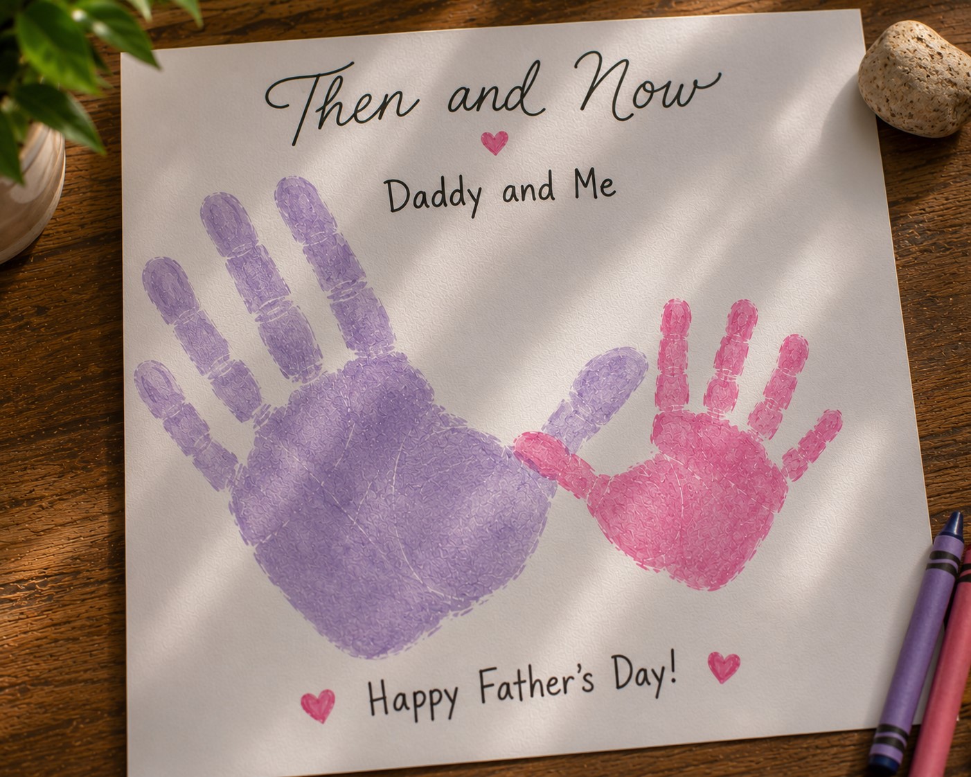 Daddy and me card