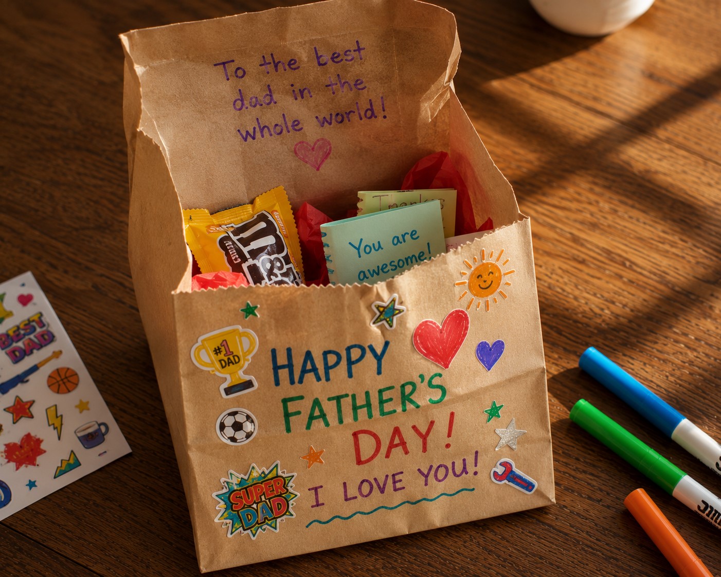 DIY father's day bag