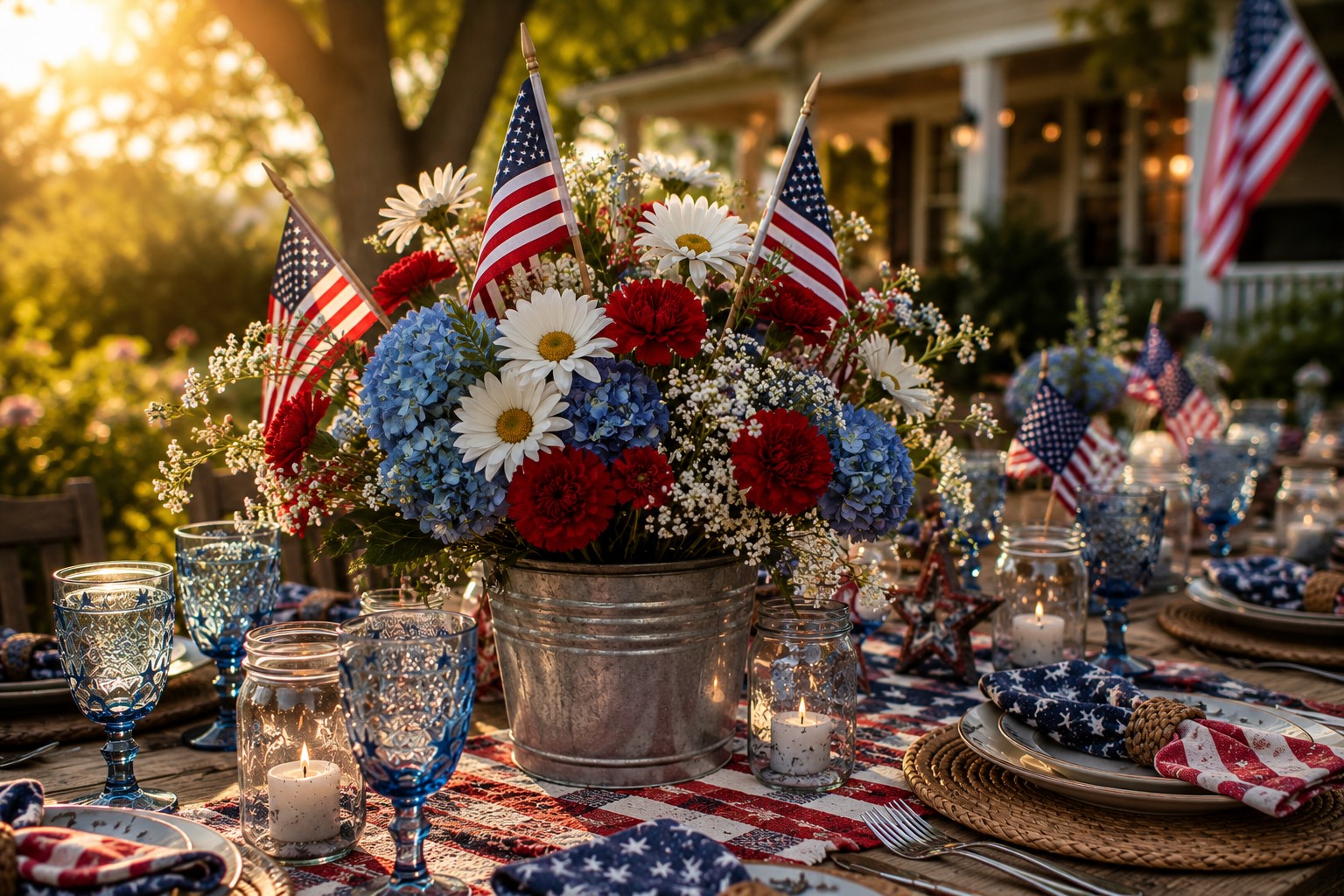 flag centerpiece