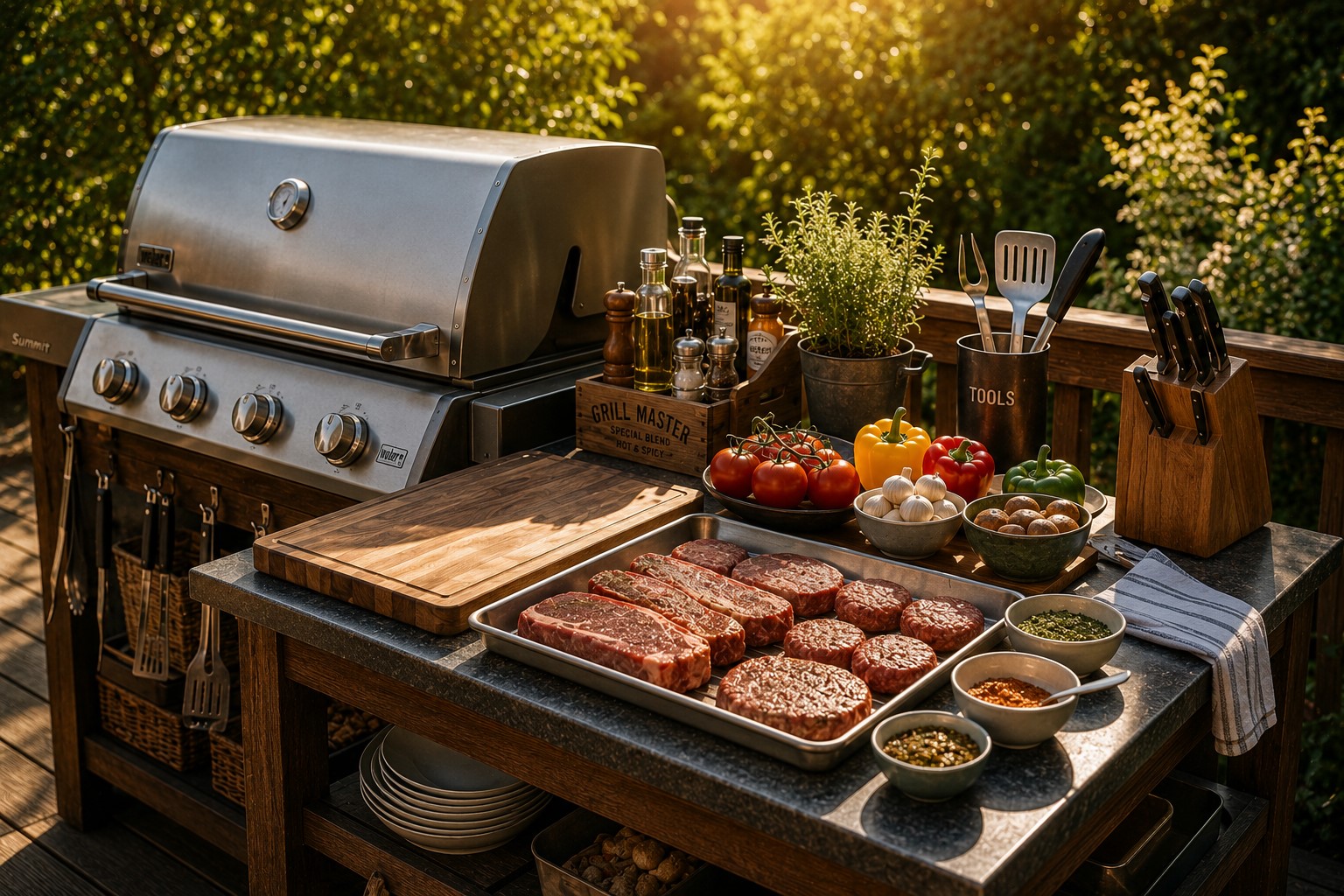 grilling station