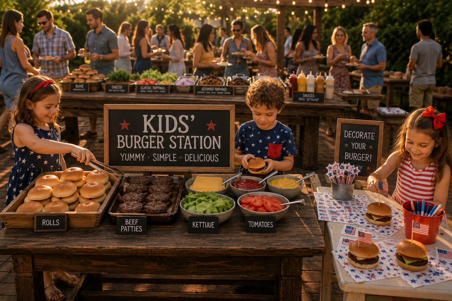 kid burgar bar station