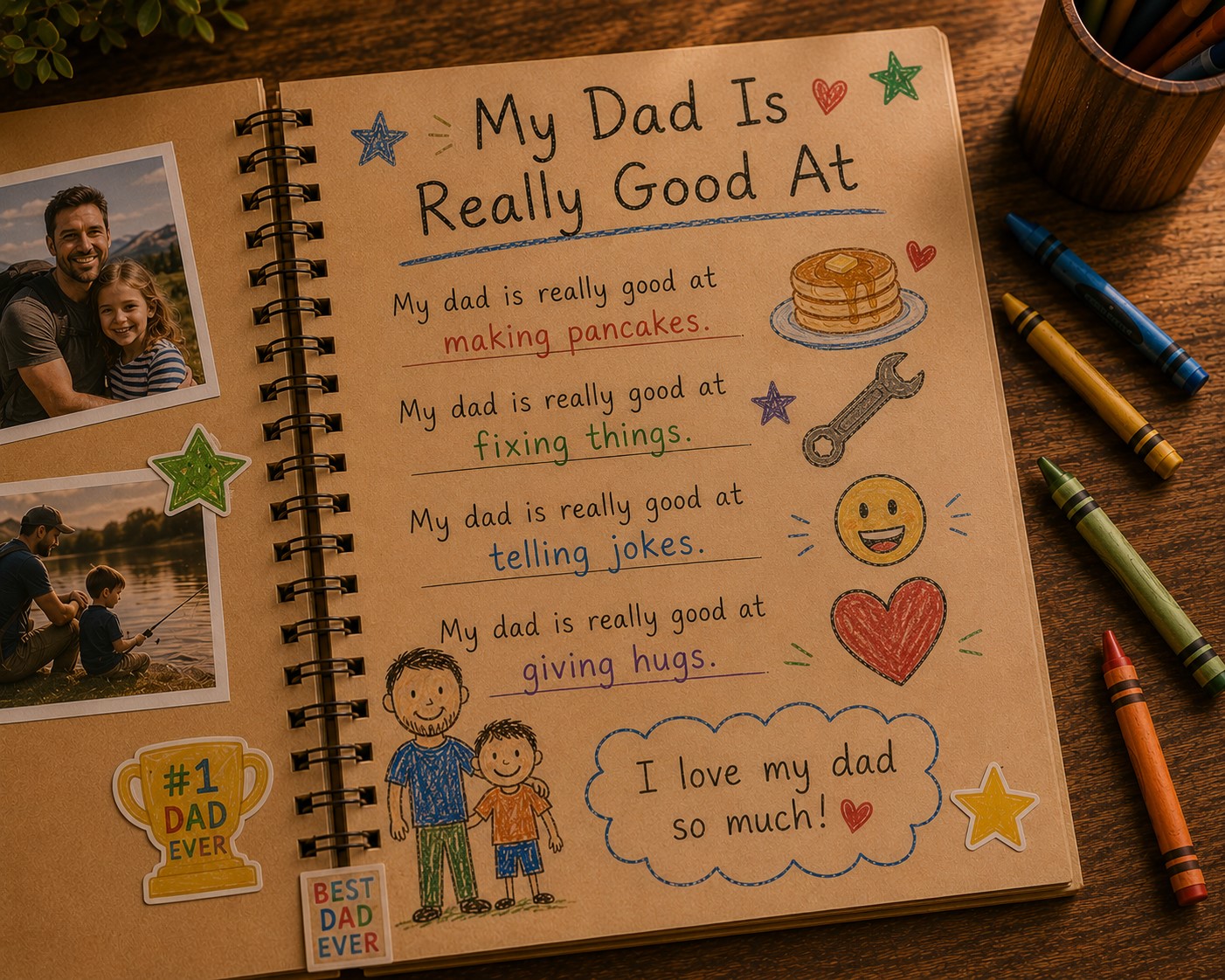 My dad is really good at page