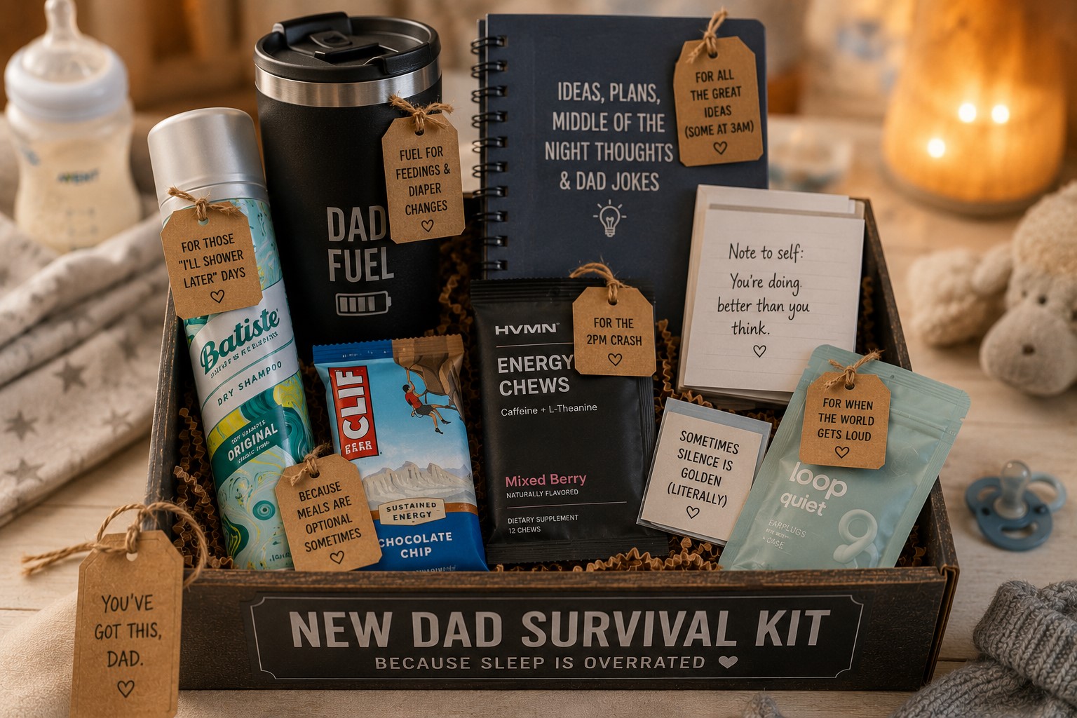 New dad survival kit