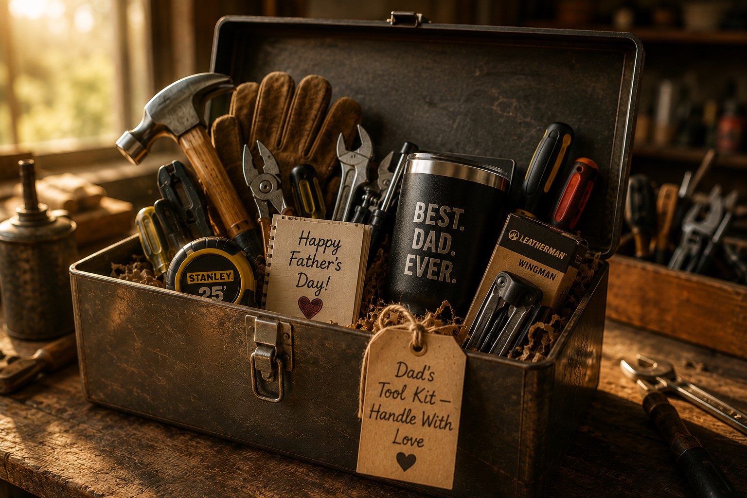 tools placed in a toolbox