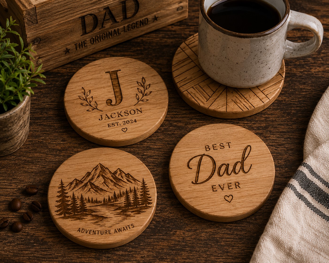 wood coaster