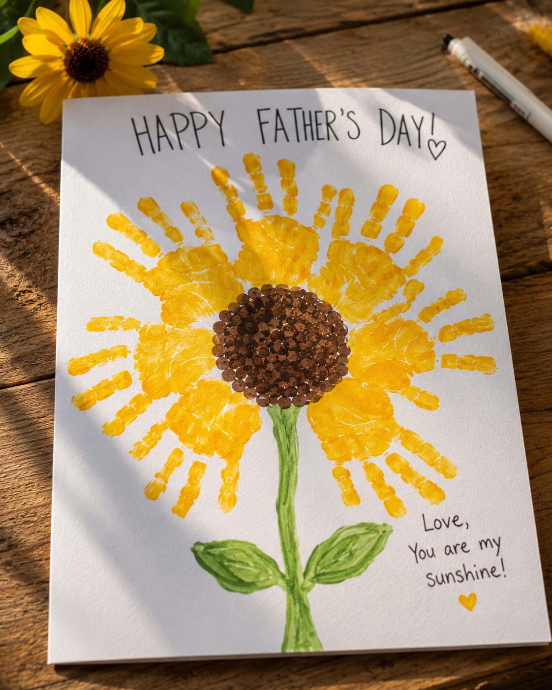 sun flower card