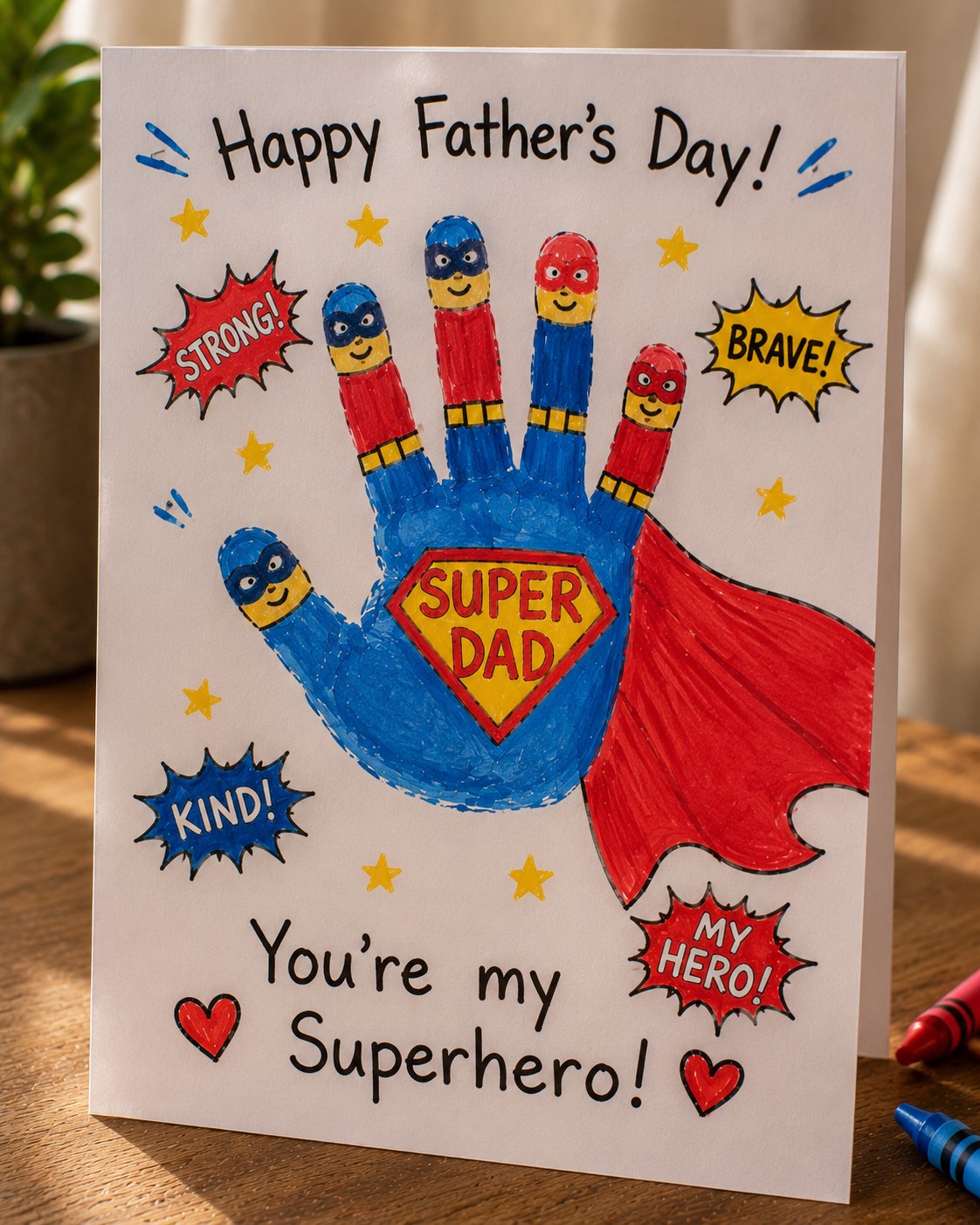 super hero card