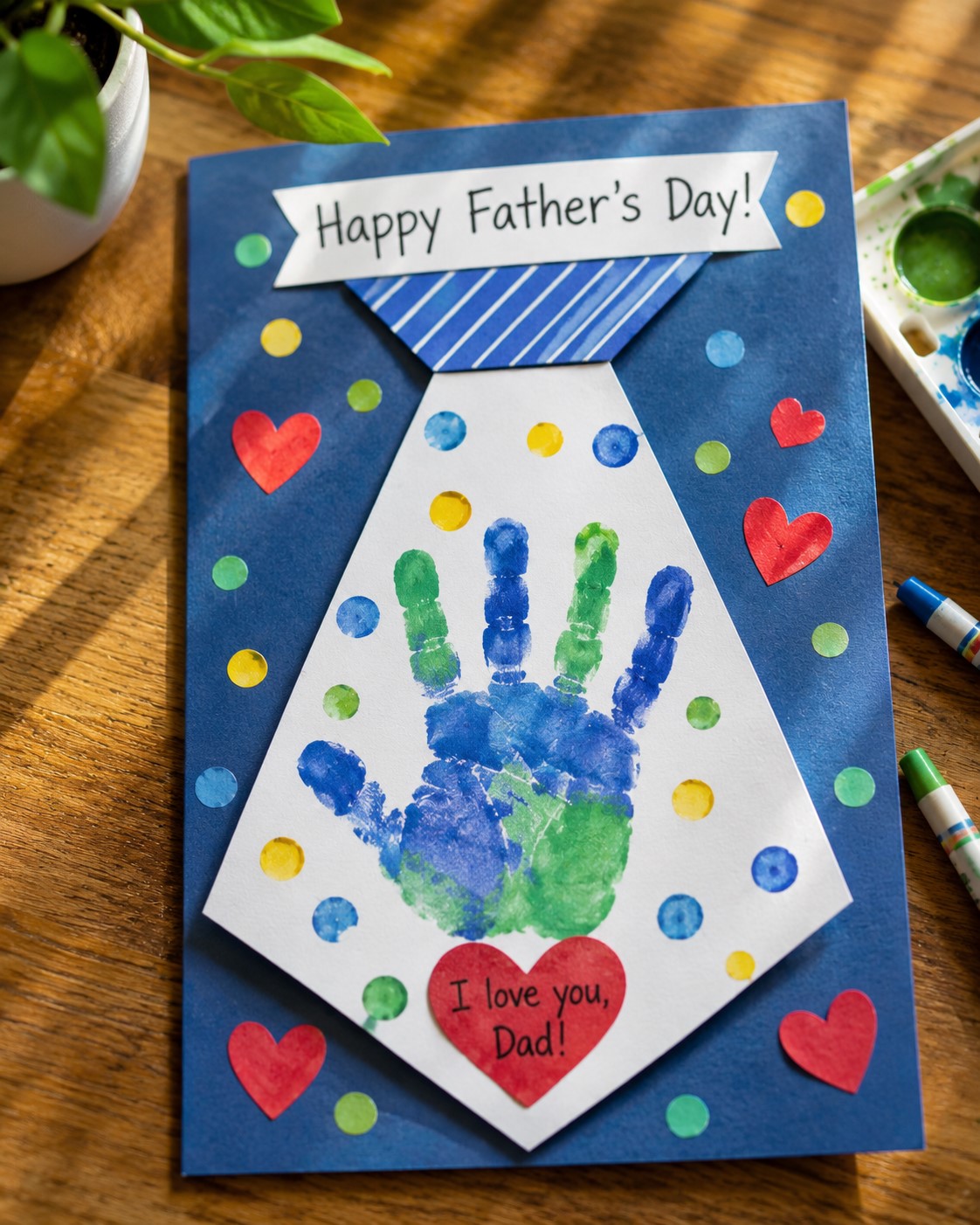 Tie themed card