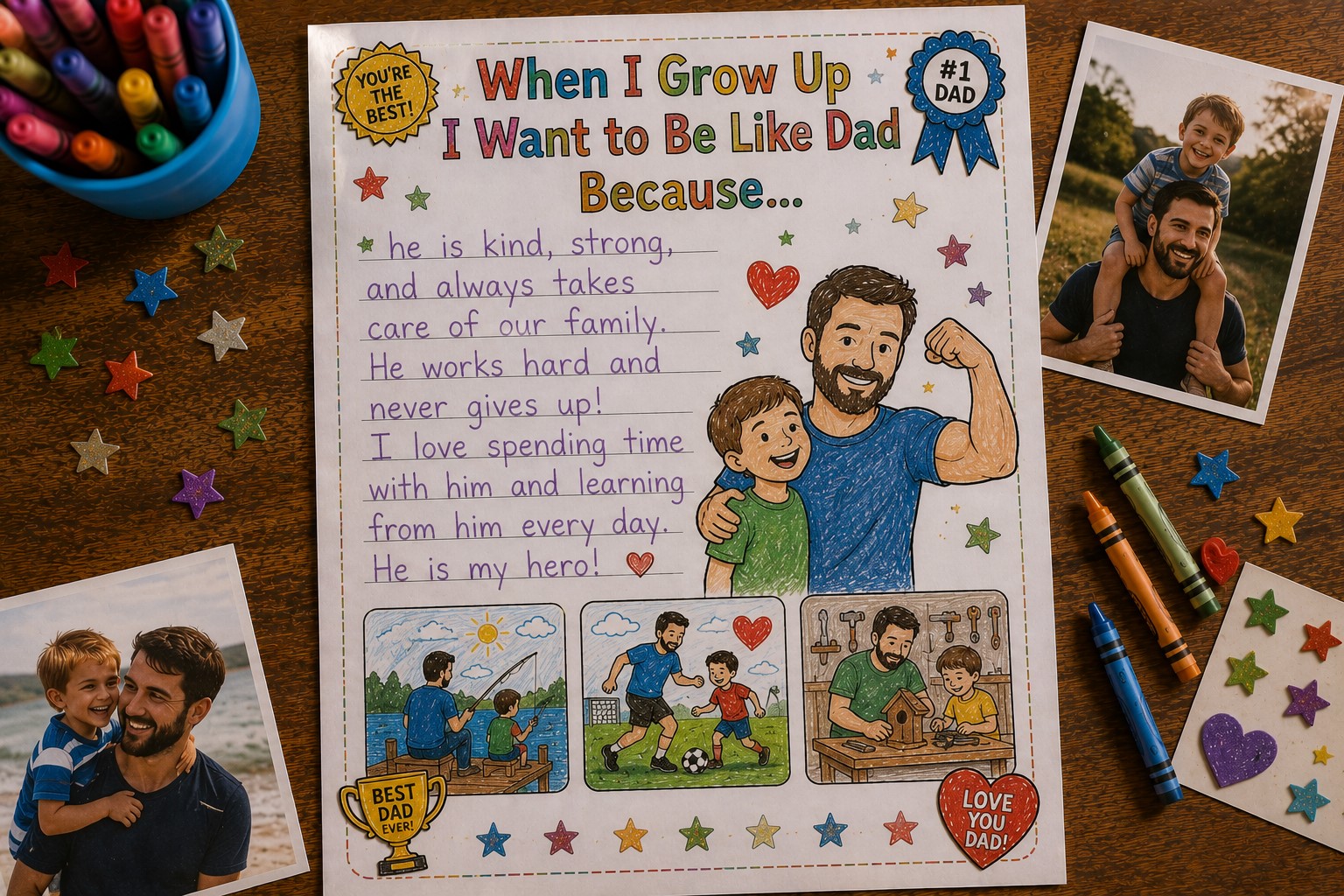 When I grow I want to be like you printable
