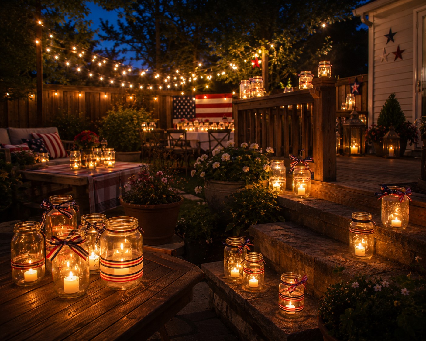Mason Jar Candle Clusters