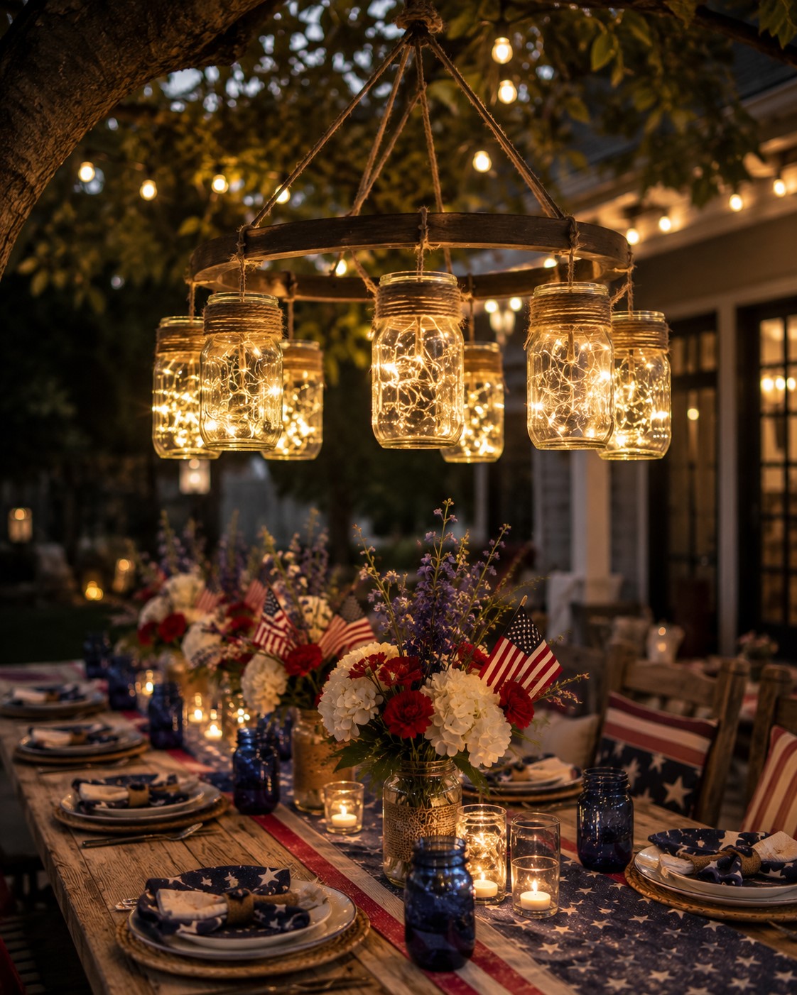 Mason Jar Chandelier
