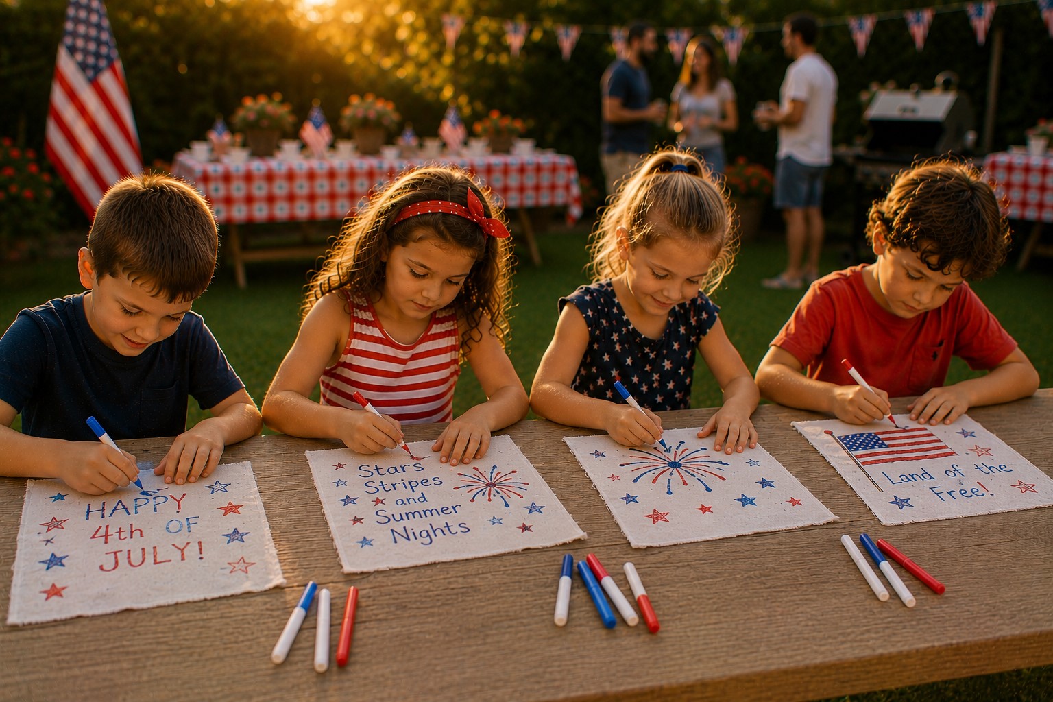 Patriotic Memory Quilt Squares