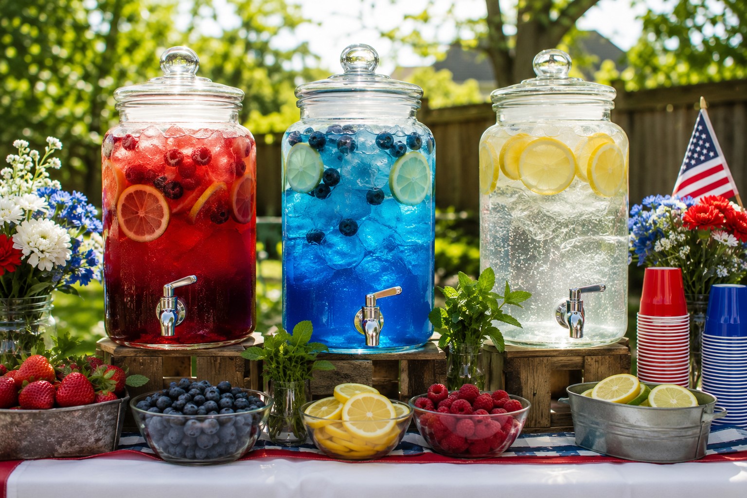 Patriotic Punch Station