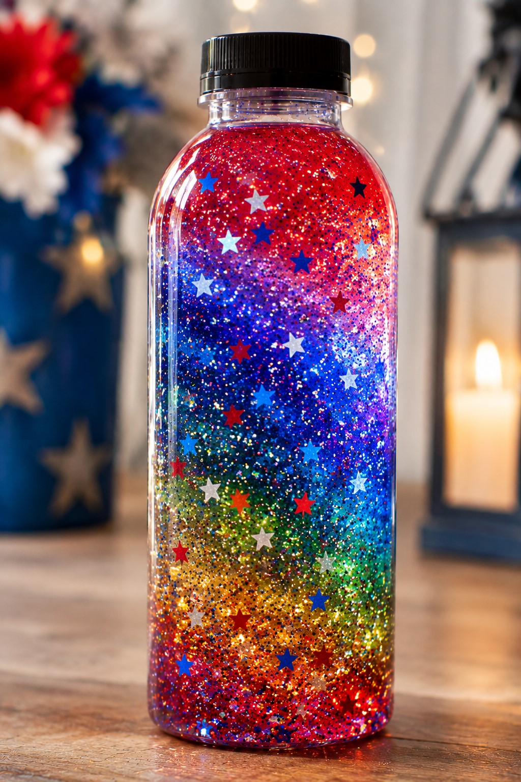 Rainbow Fireworks Bottle