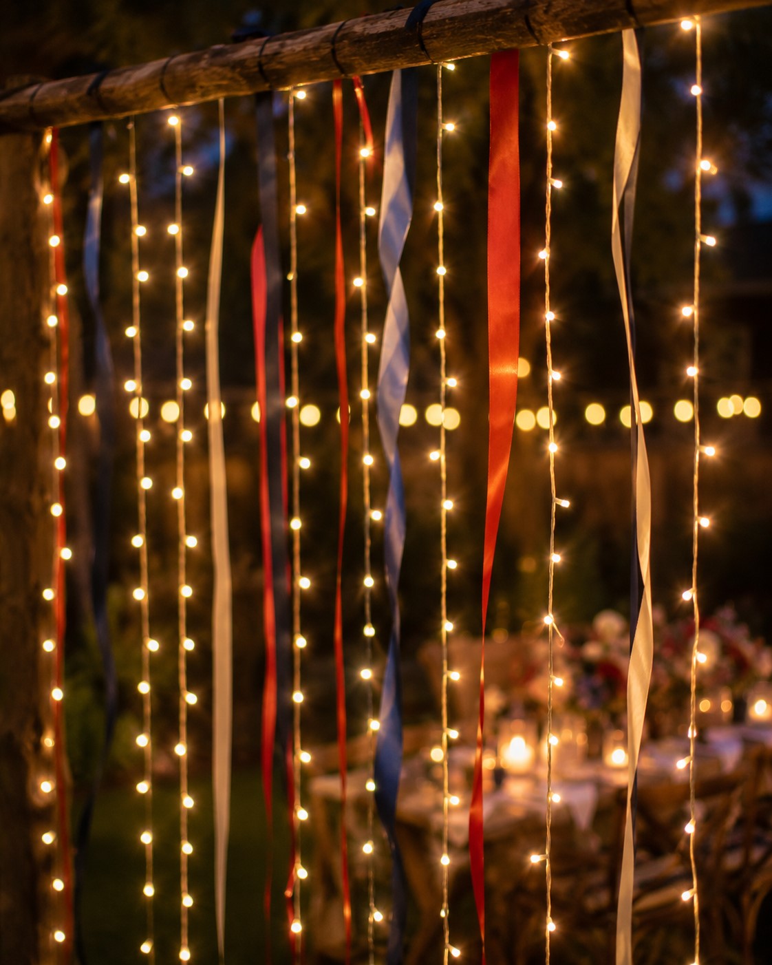String Light Curtain Backdrop