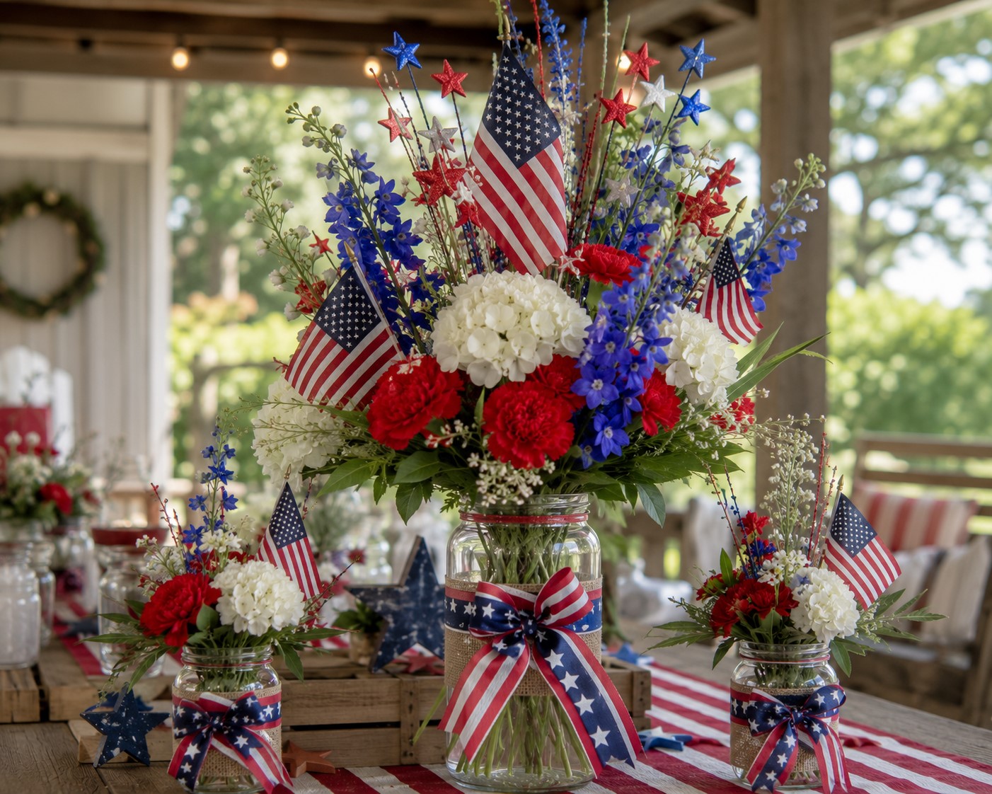 Tall Flag and Flower Tower