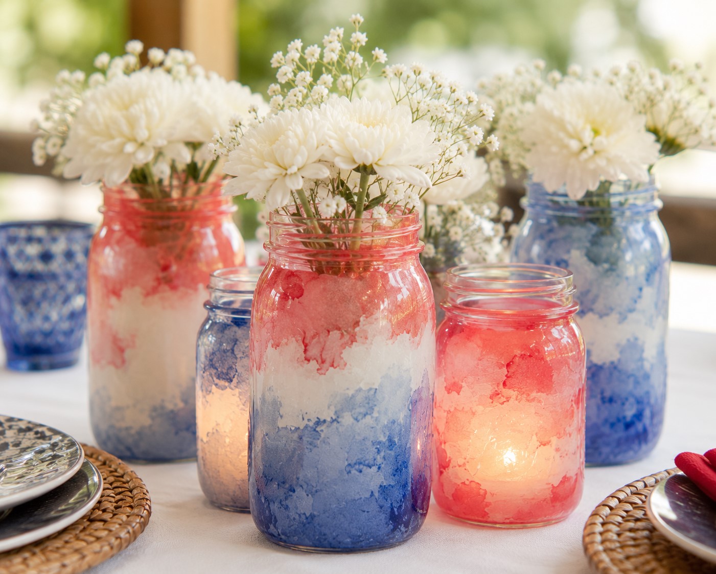 Watercolor Painted Jar