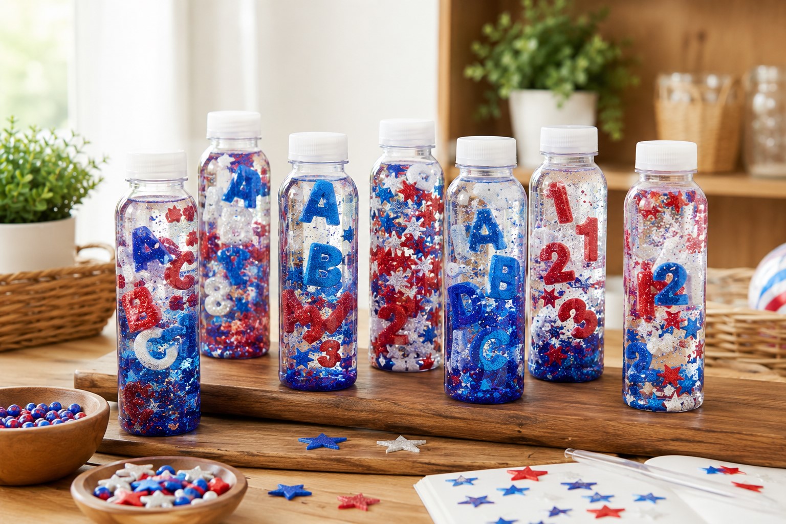 Alphabet and Numbers Bottle