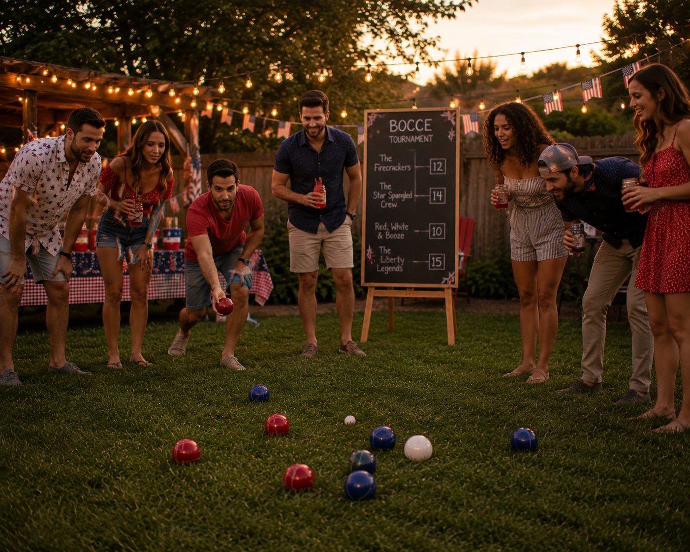 backyard bocci game