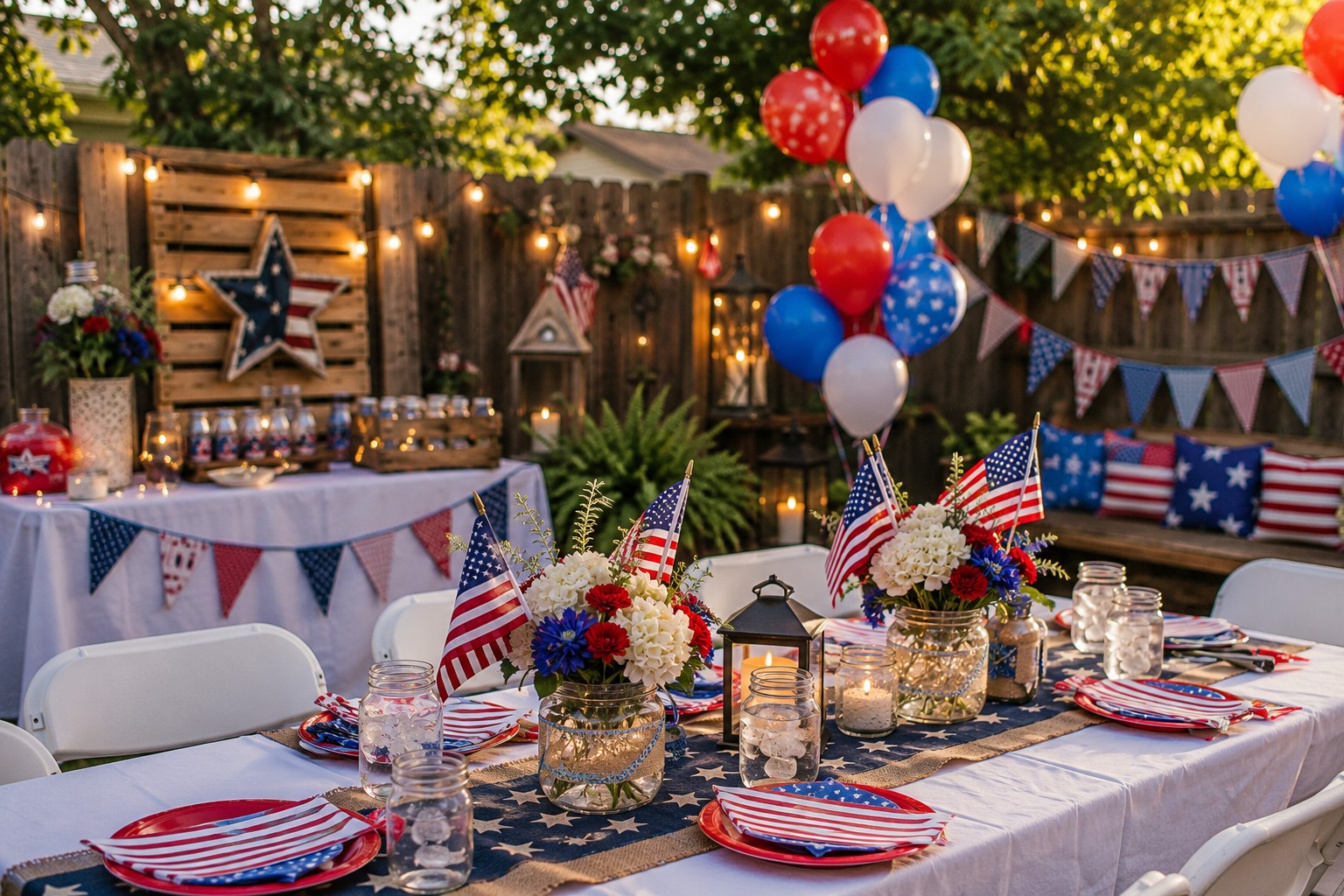 backyard 4th of july decor