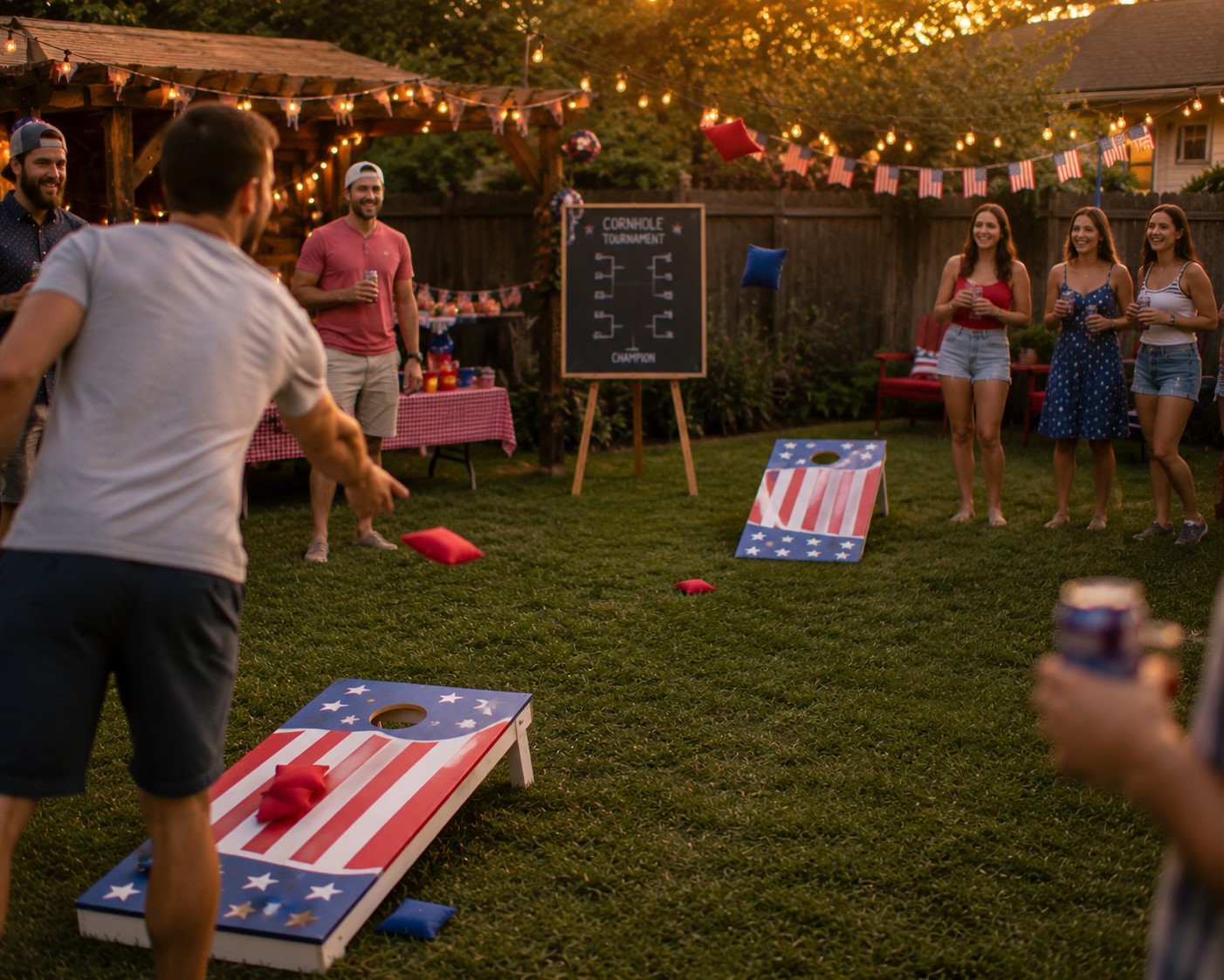 patriotic cornhole