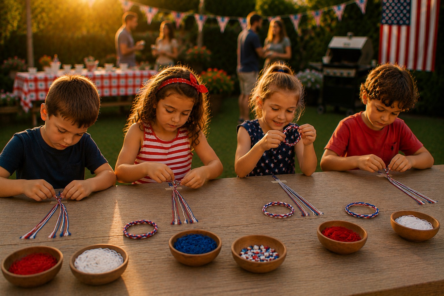 Patriotic Friendship Bracelets