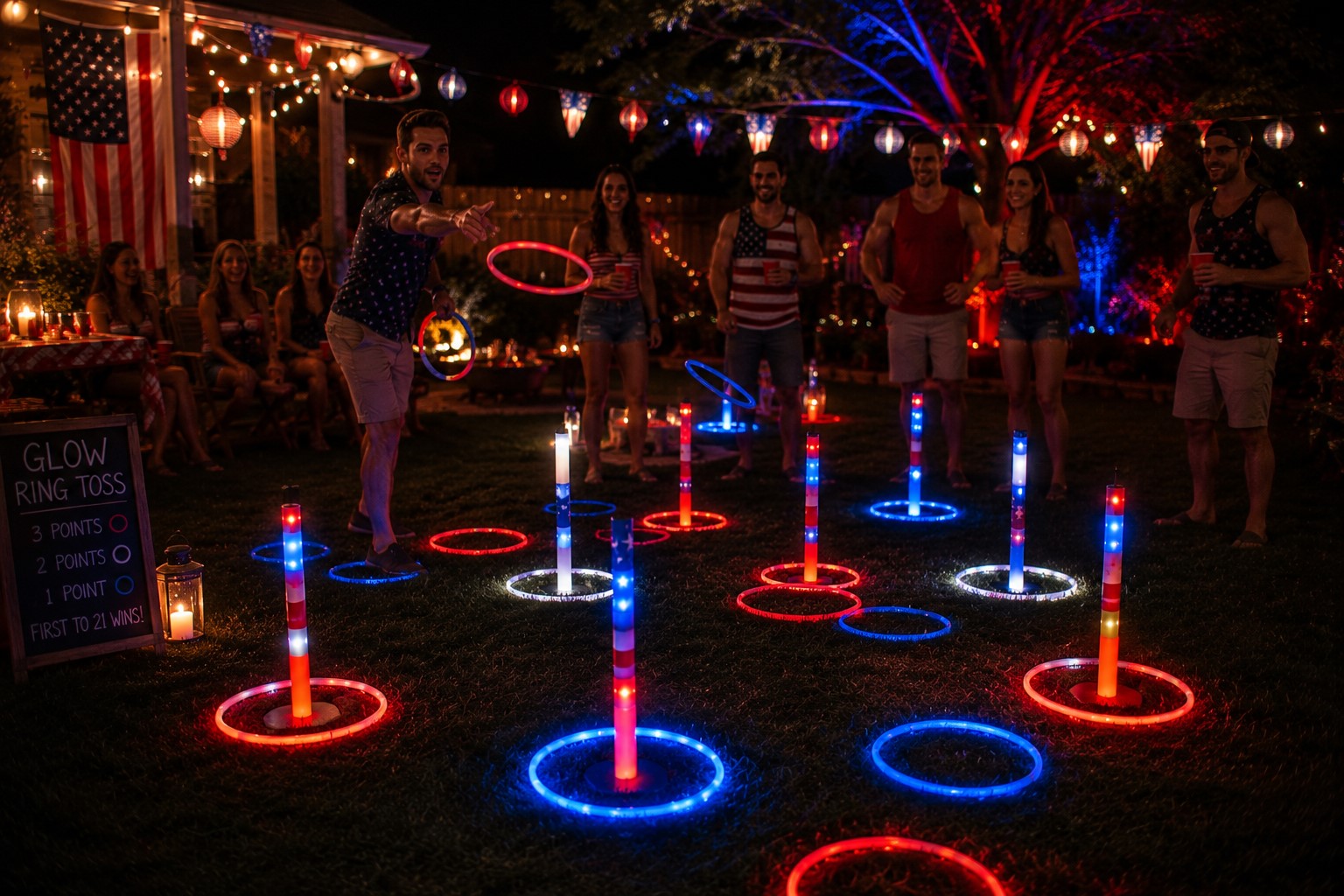 glow ring toss