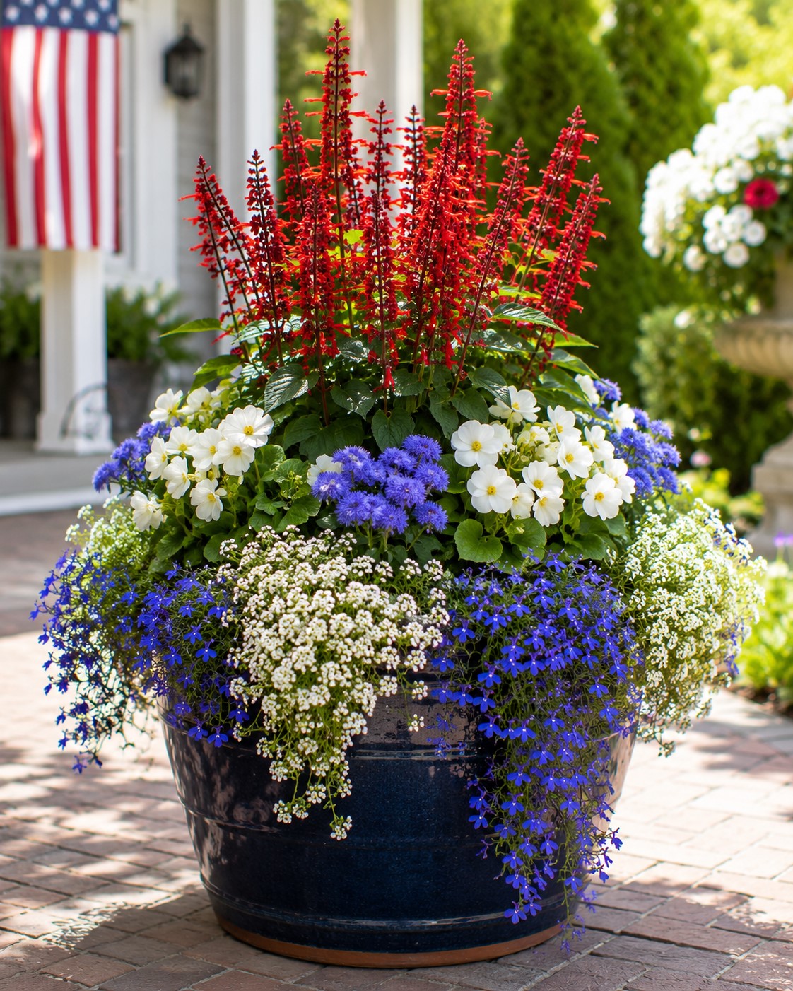 Mixed Patriotic Planter