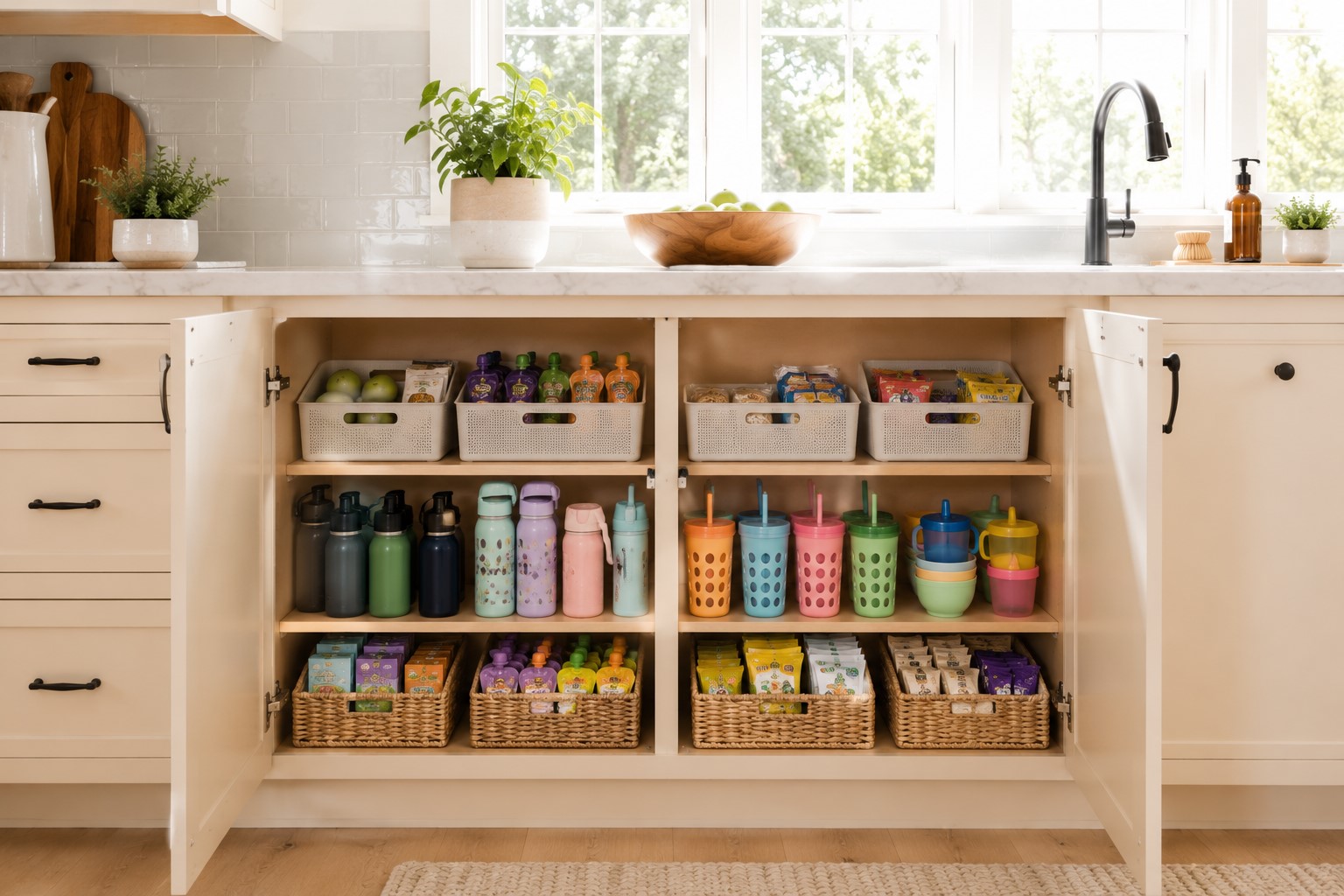 organized kitchen pantry