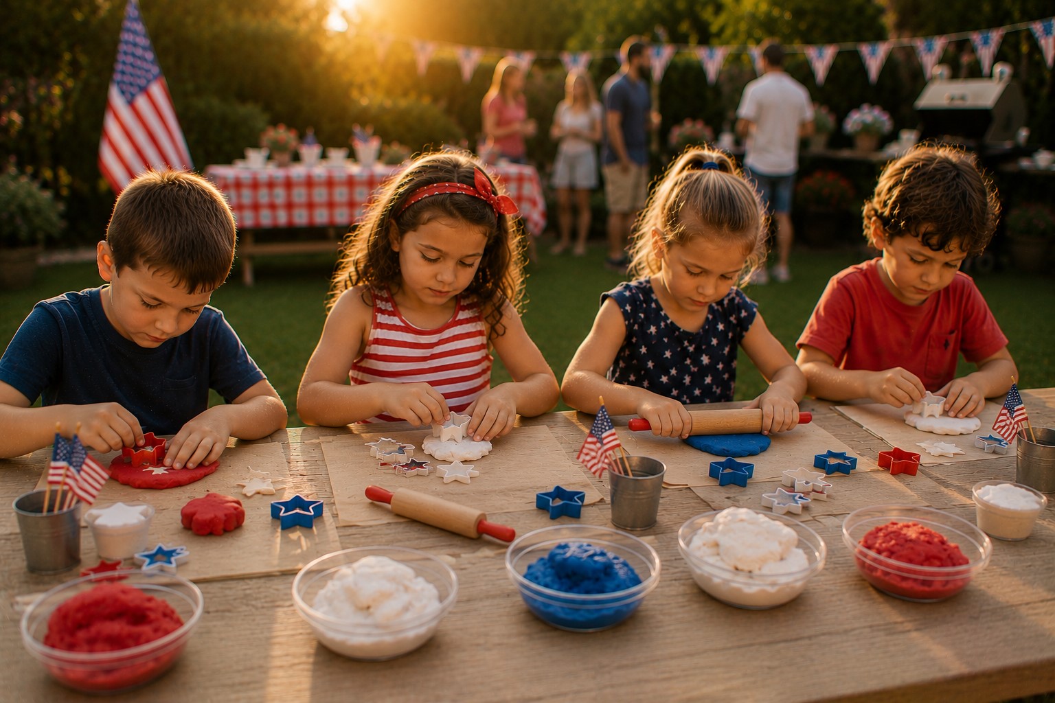 patriotic playdough