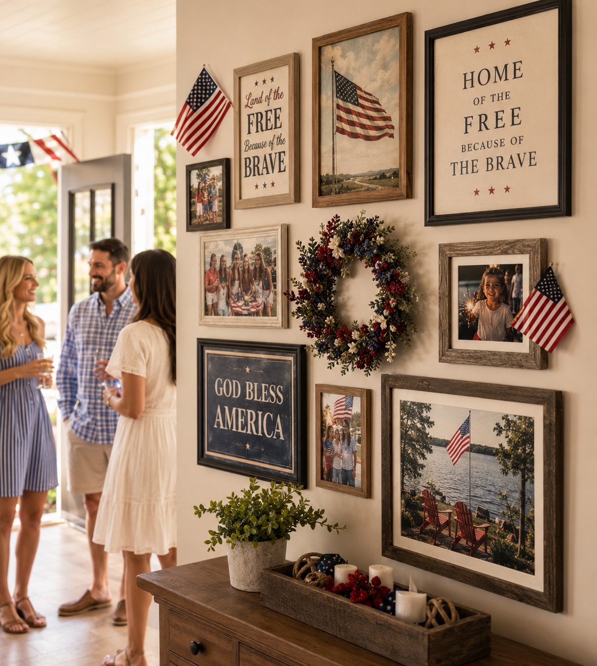 Patriotic Gallery Wall