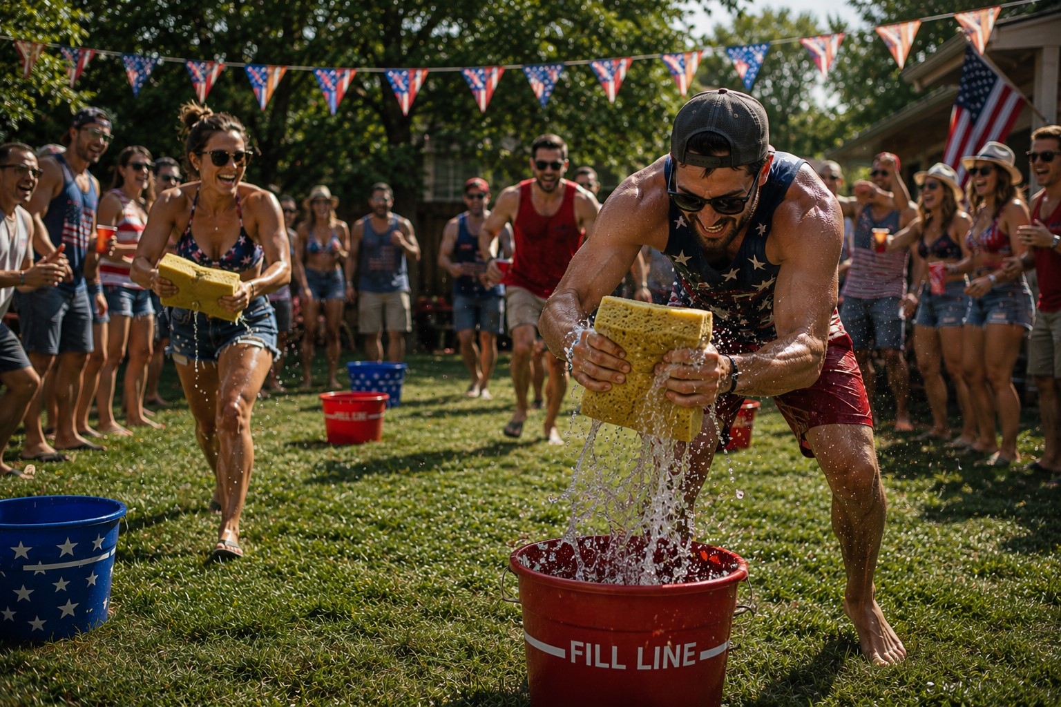 sponge relay race