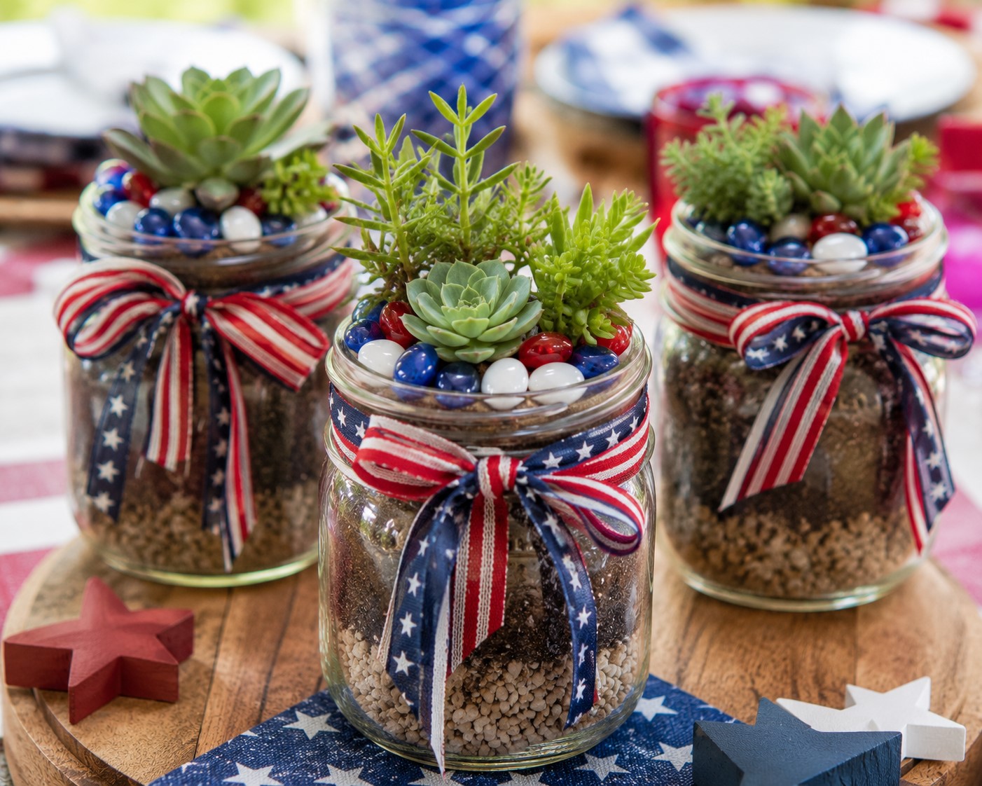 succulent mason jar