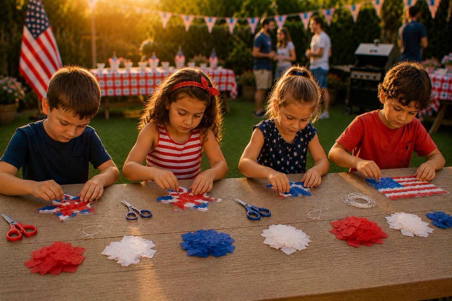 Patriotic Sun Catchers