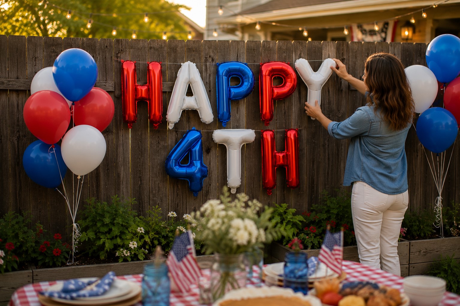 balloon themed garland