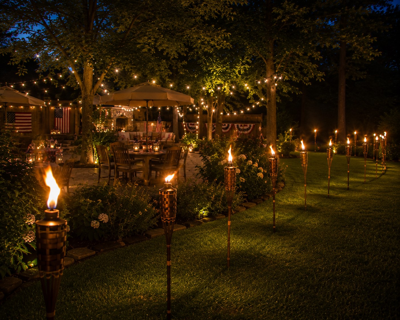 Tiki torches