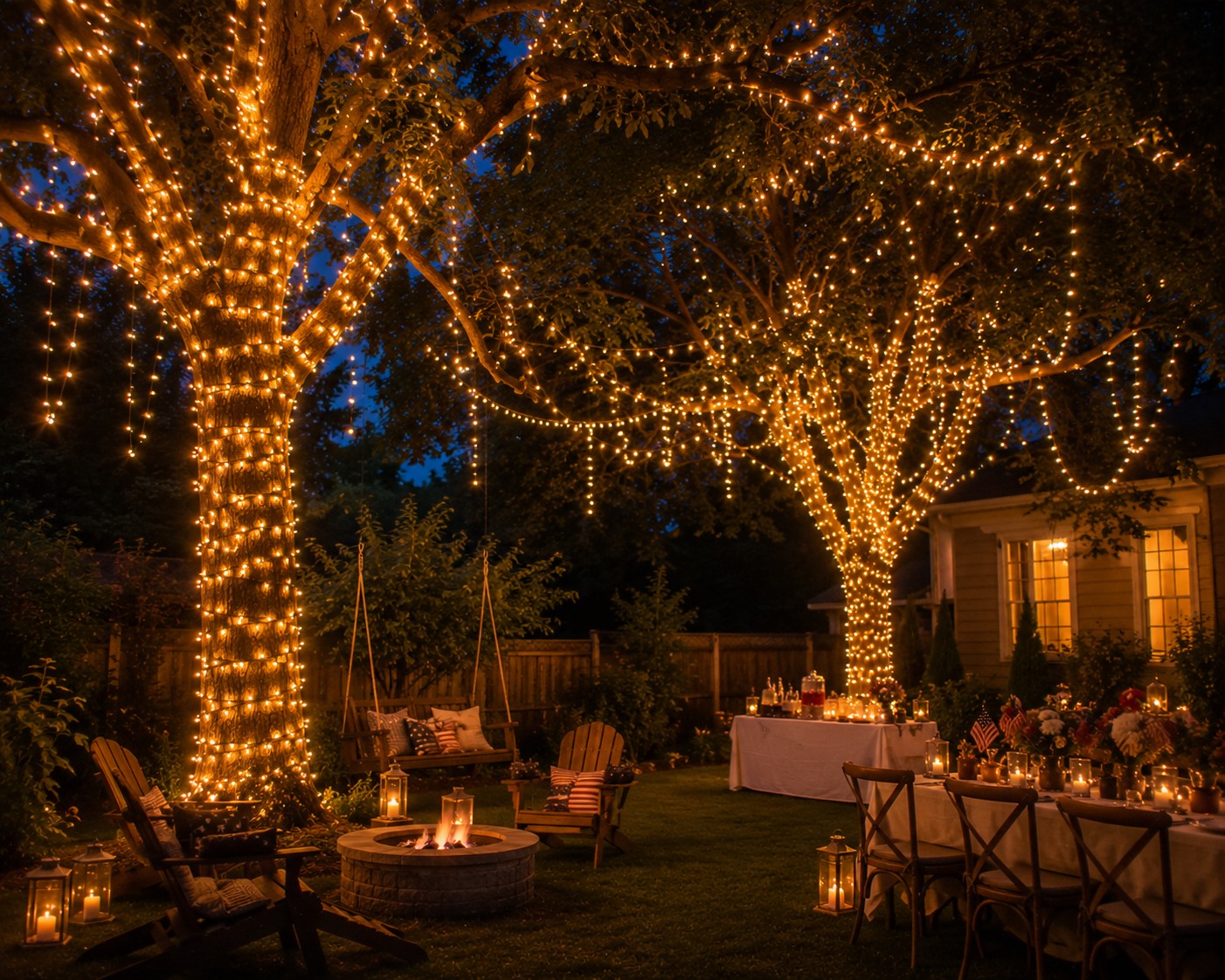 Tree Wrap String Lights