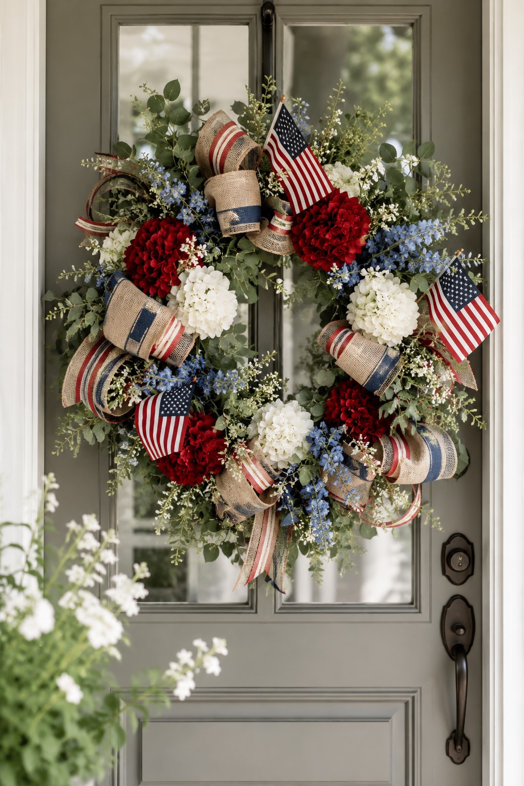 wreath on a door
