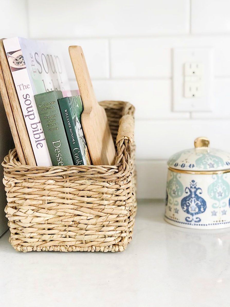 Decorate with a Stack of Cookbooks