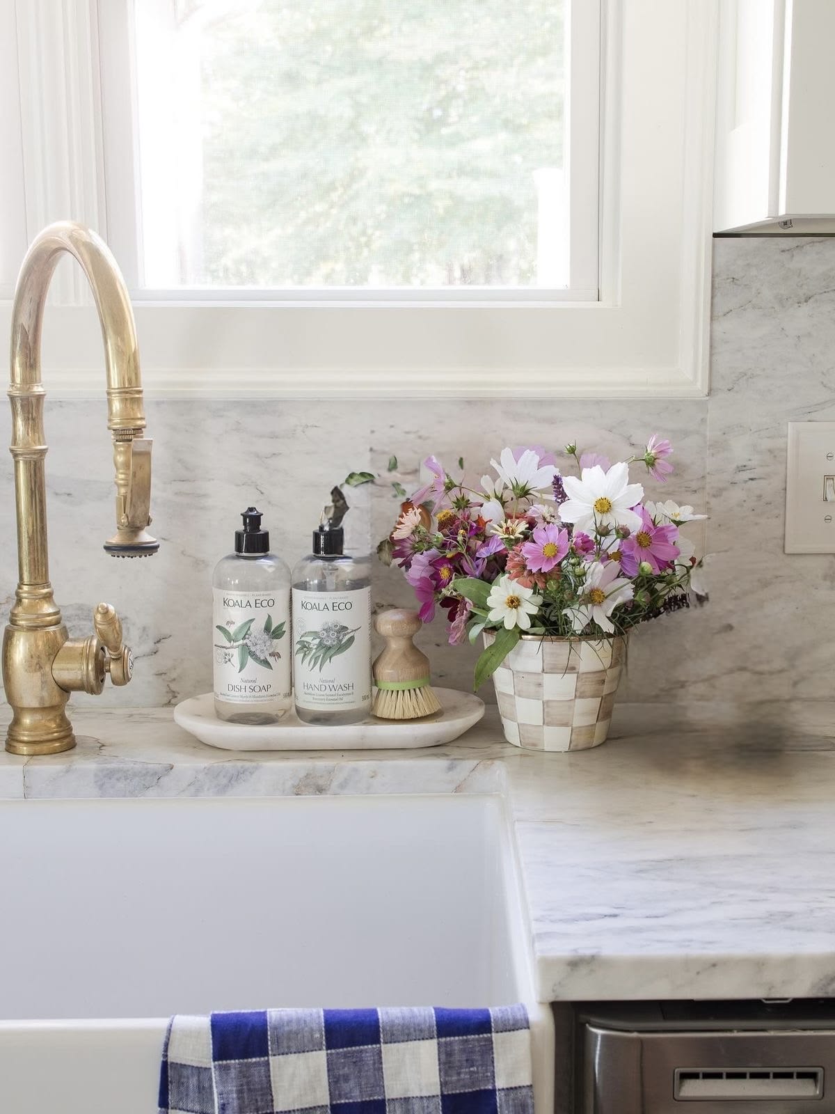 Fresh Flowers by the Sink